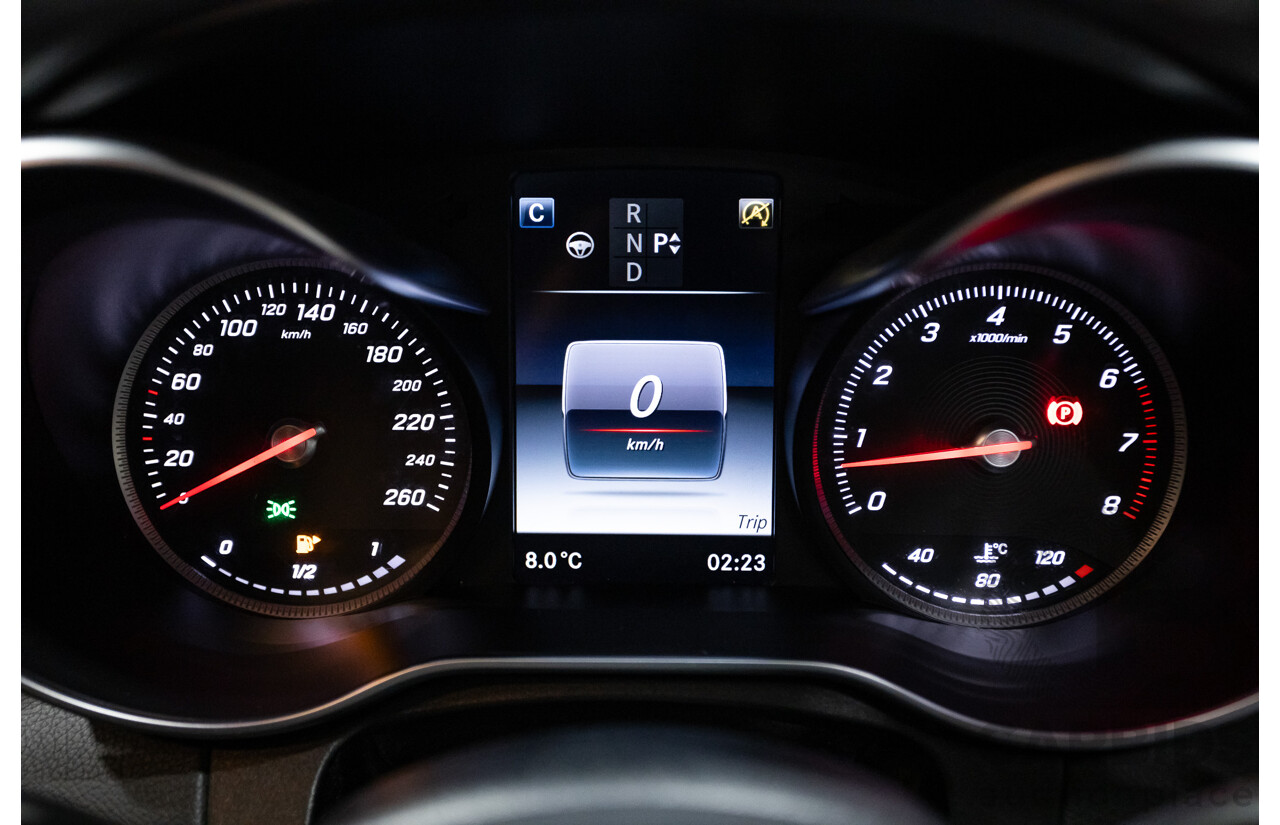 8/2015 Mercedes Benz C250 AMG Line W205 MY16 4d Sedan Obsidian Black Turbo 2.0L