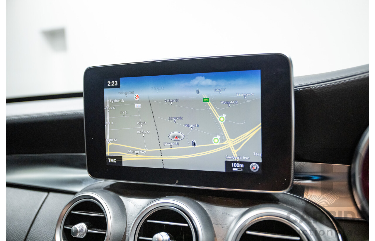 8/2015 Mercedes Benz C250 AMG Line W205 MY16 4d Sedan Obsidian Black Turbo 2.0L