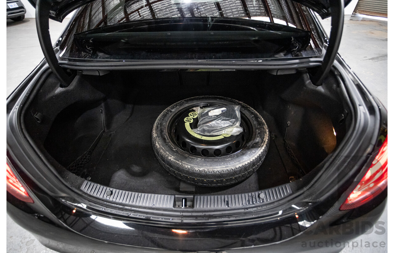 8/2015 Mercedes Benz C250 AMG Line W205 MY16 4d Sedan Obsidian Black Turbo 2.0L