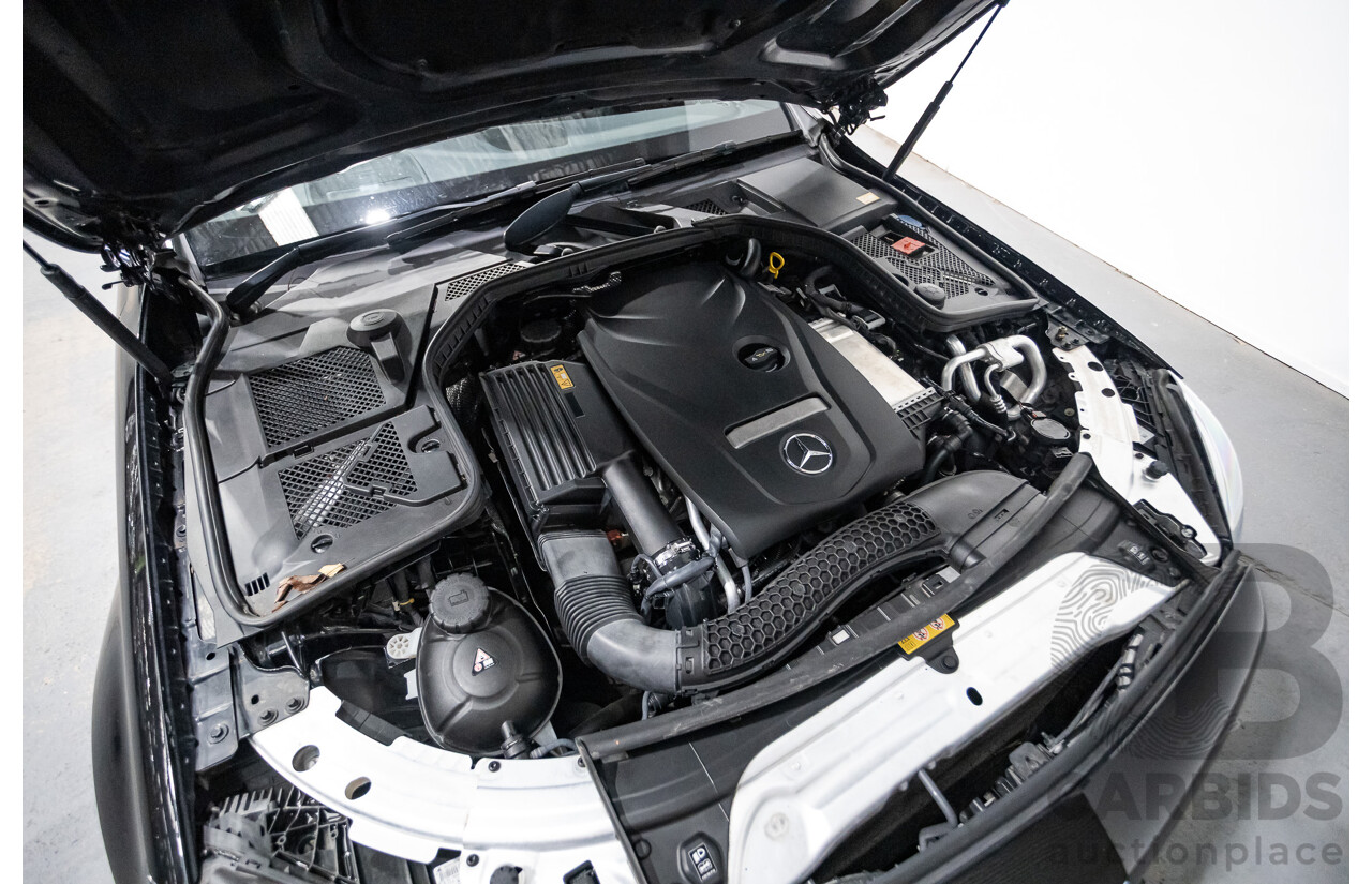 8/2015 Mercedes Benz C250 AMG Line W205 MY16 4d Sedan Obsidian Black Turbo 2.0L