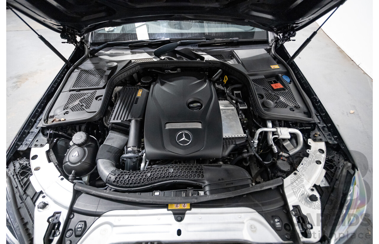 8/2015 Mercedes Benz C250 AMG Line W205 MY16 4d Sedan Obsidian Black Turbo 2.0L