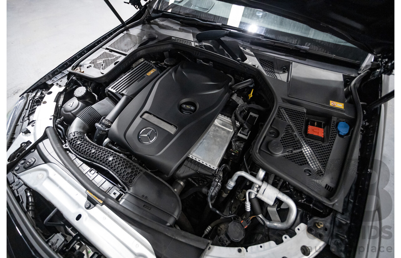 8/2015 Mercedes Benz C250 AMG Line W205 MY16 4d Sedan Obsidian Black Turbo 2.0L