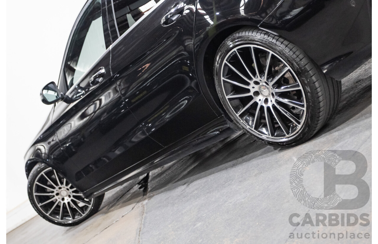 8/2015 Mercedes Benz C250 AMG Line W205 MY16 4d Sedan Obsidian Black Turbo 2.0L