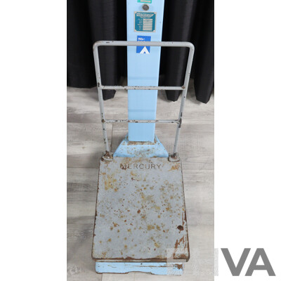 Set of Retro Mercury Floor Luggage Scales