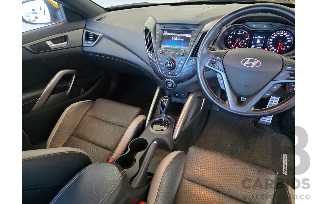 8/2015 Hyundai Veloster SR Turbo FS4 SERIES 2 3d Coupe Yellow Turbo 1.6L