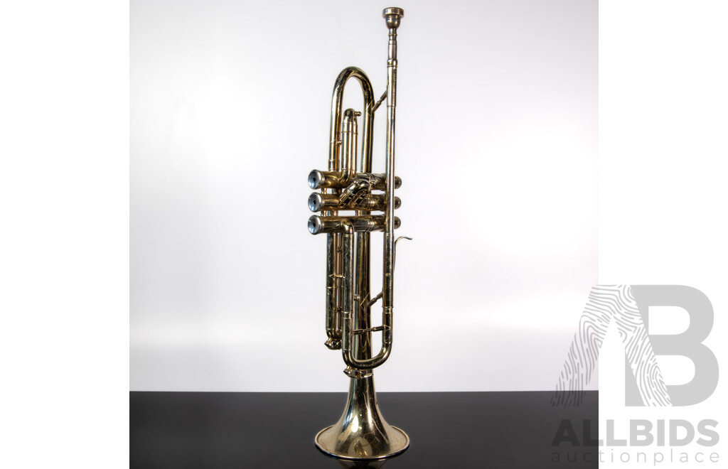 Vintage Brass Trumpet by Lisner