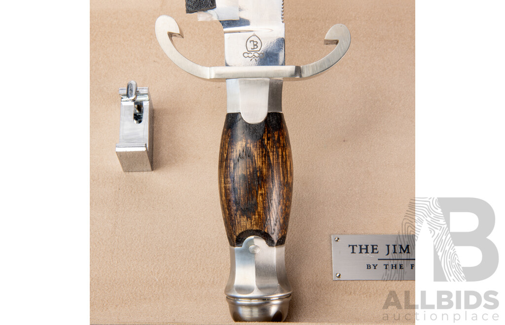 Jim Bowie Knife by Franklin Mint in Oak Case
