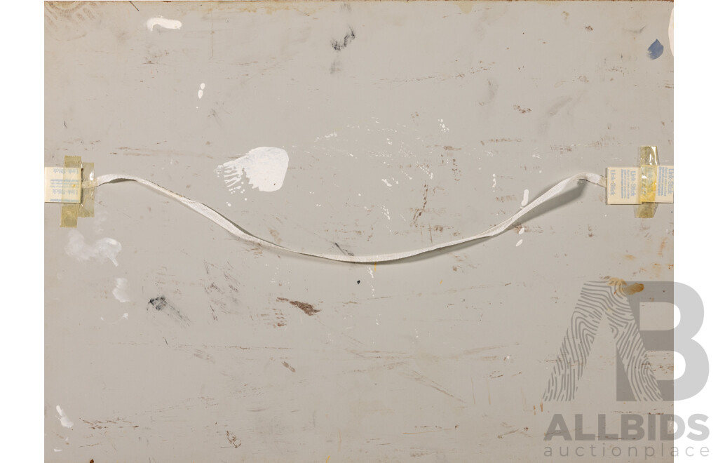 Ron Little (20th Century, Australian, Working C1980s), Birdsville Track (1987), Original Oil on Metal Panel, 33 x 46 cm