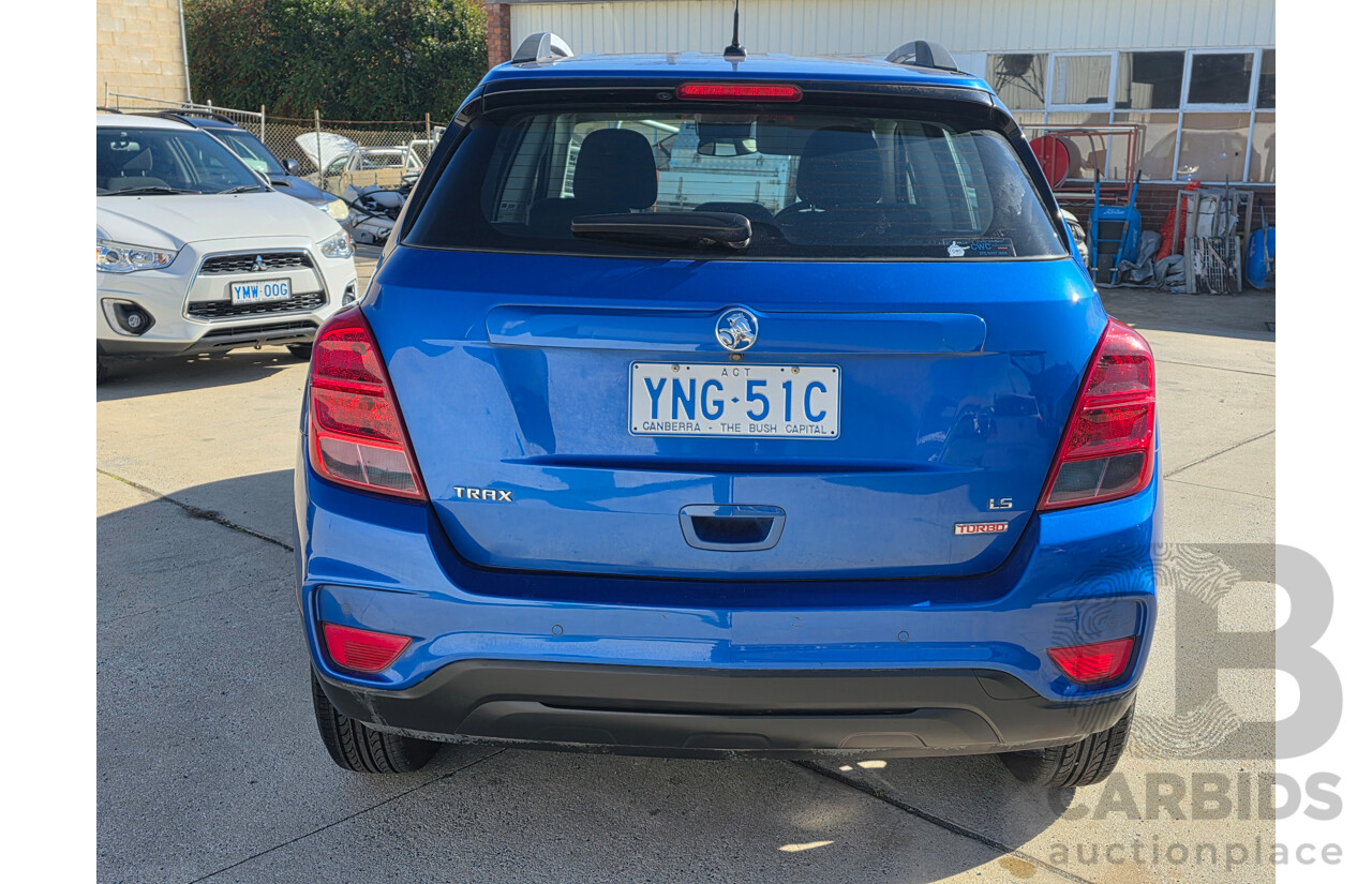 08/2017 Holden Trax Turbo LS TJ MY17 4D Wagon Boracay Blue 1.4L