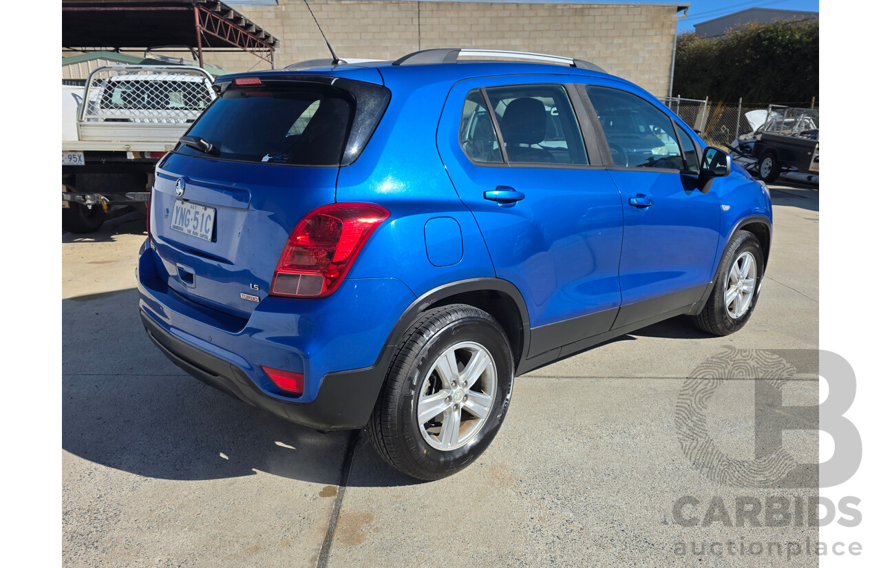 08/2017 Holden Trax Turbo LS TJ MY17 4D Wagon Boracay Blue 1.4L