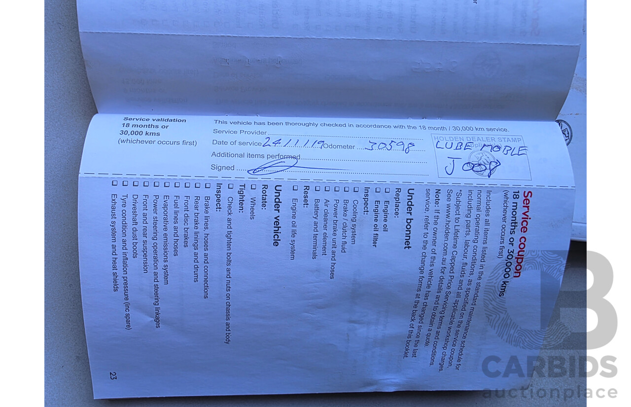 08/2017 Holden Trax Turbo LS TJ MY17 4D Wagon Boracay Blue 1.4L