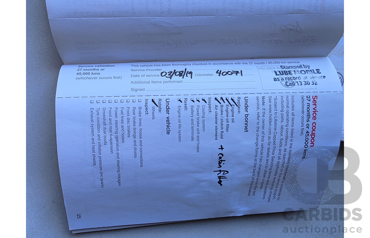 08/2017 Holden Trax Turbo LS TJ MY17 4D Wagon Boracay Blue 1.4L