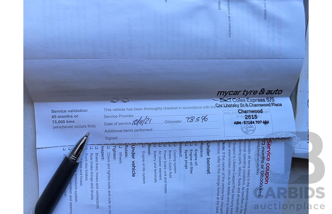 08/2017 Holden Trax Turbo LS TJ MY17 4D Wagon Boracay Blue 1.4L