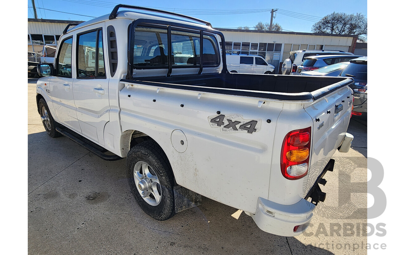 4/2015 Mahindra Pik-Up (4x4) S5 11 UPGRADE Double Cab Utility White 2.2L