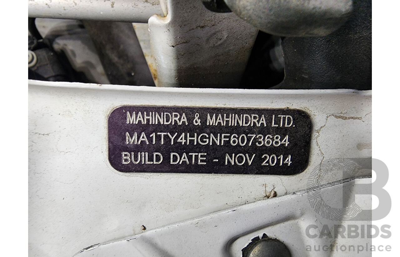 4/2015 Mahindra Pik-Up (4x4) S5 11 UPGRADE Double Cab Utility White 2.2L