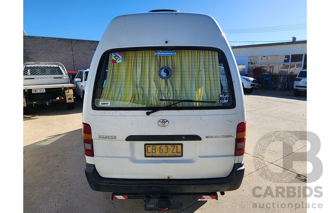 5/1998 Toyota Hiace Commuter RZH125R Bus White 2.4L