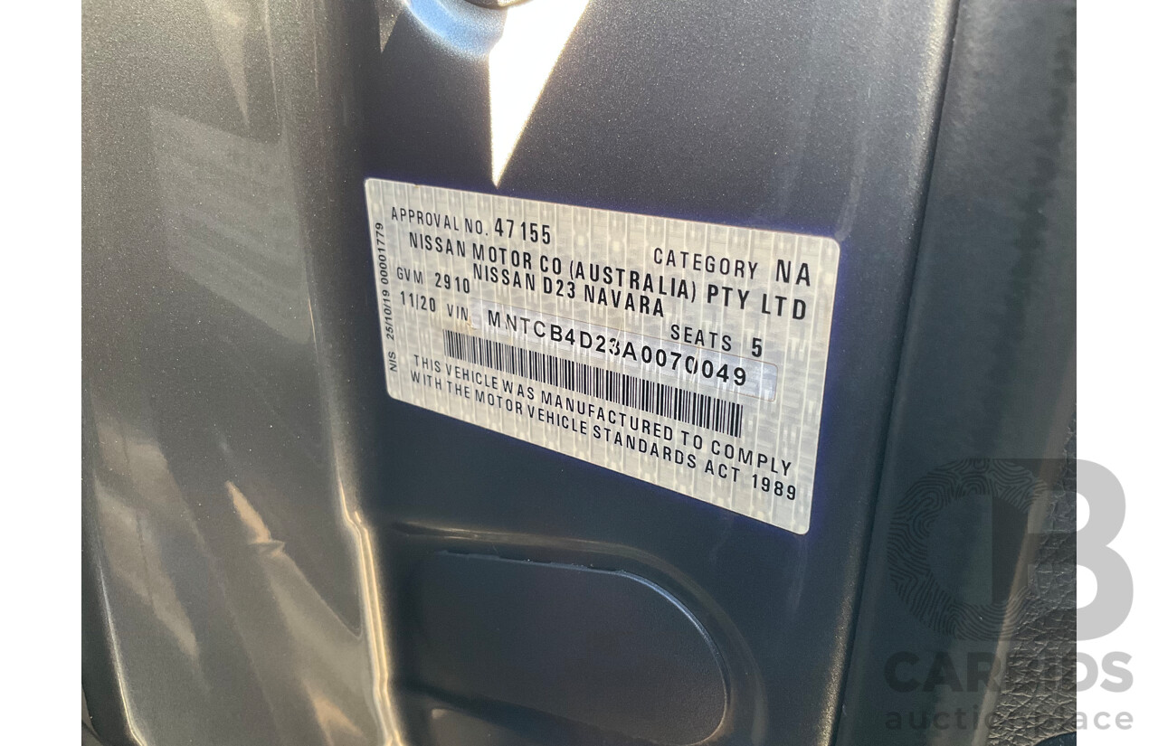 11/2020 Nissan Navara N-Trek Warrior (4x4) D23 Series 4 MY20 Dual Cab P/Up Slate Grey Metallic Twin Turbo Diesel 2.3L