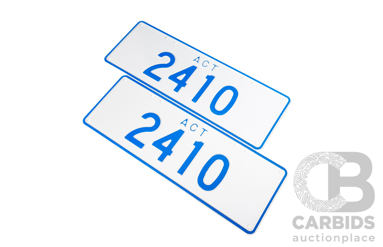 ACT 4-Digit Number Plate - 2410