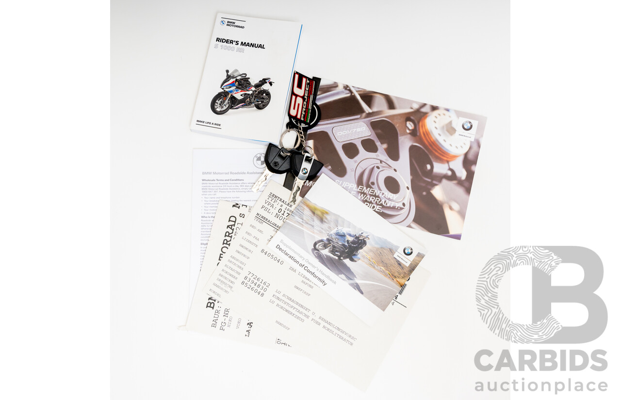 07/2022 BMW S 1000 RR Sport 999cc Super Sport Motorbike Mineral Grey Metallic