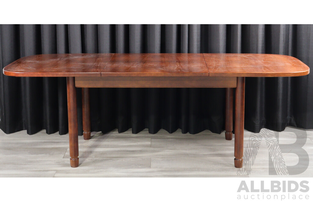 Retro Timber Extension Dining Table