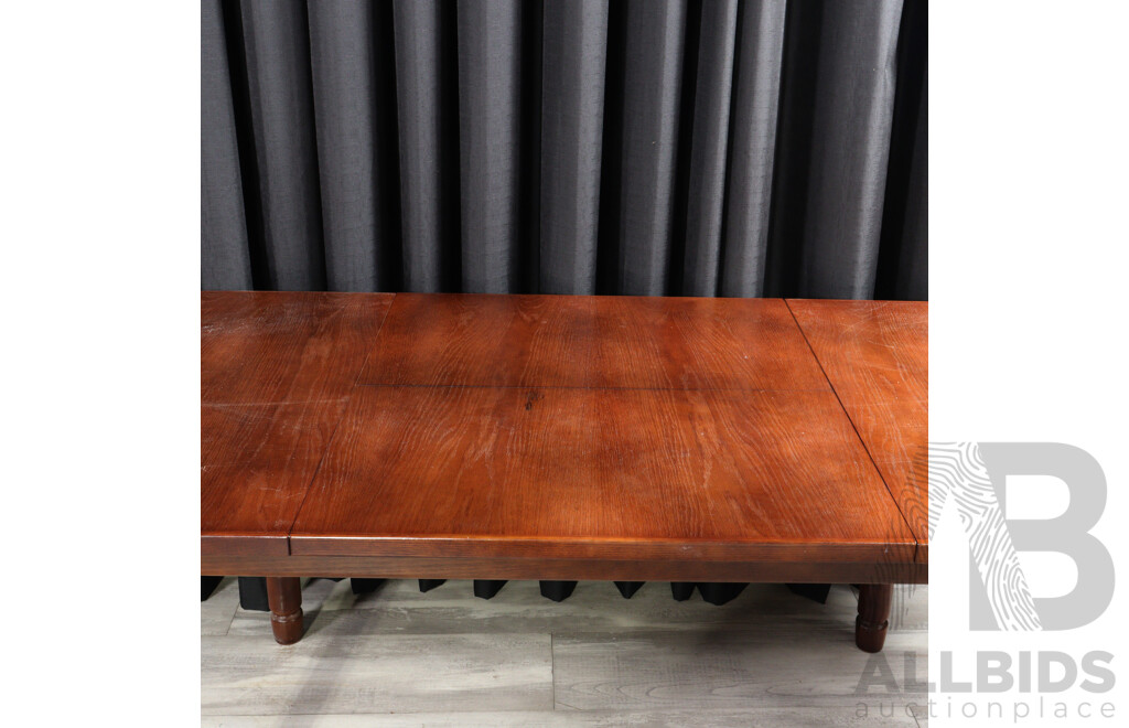 Retro Timber Extension Dining Table