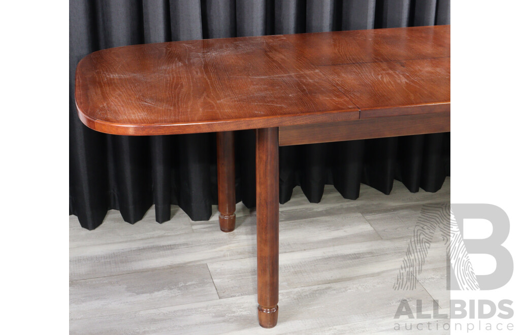 Retro Timber Extension Dining Table