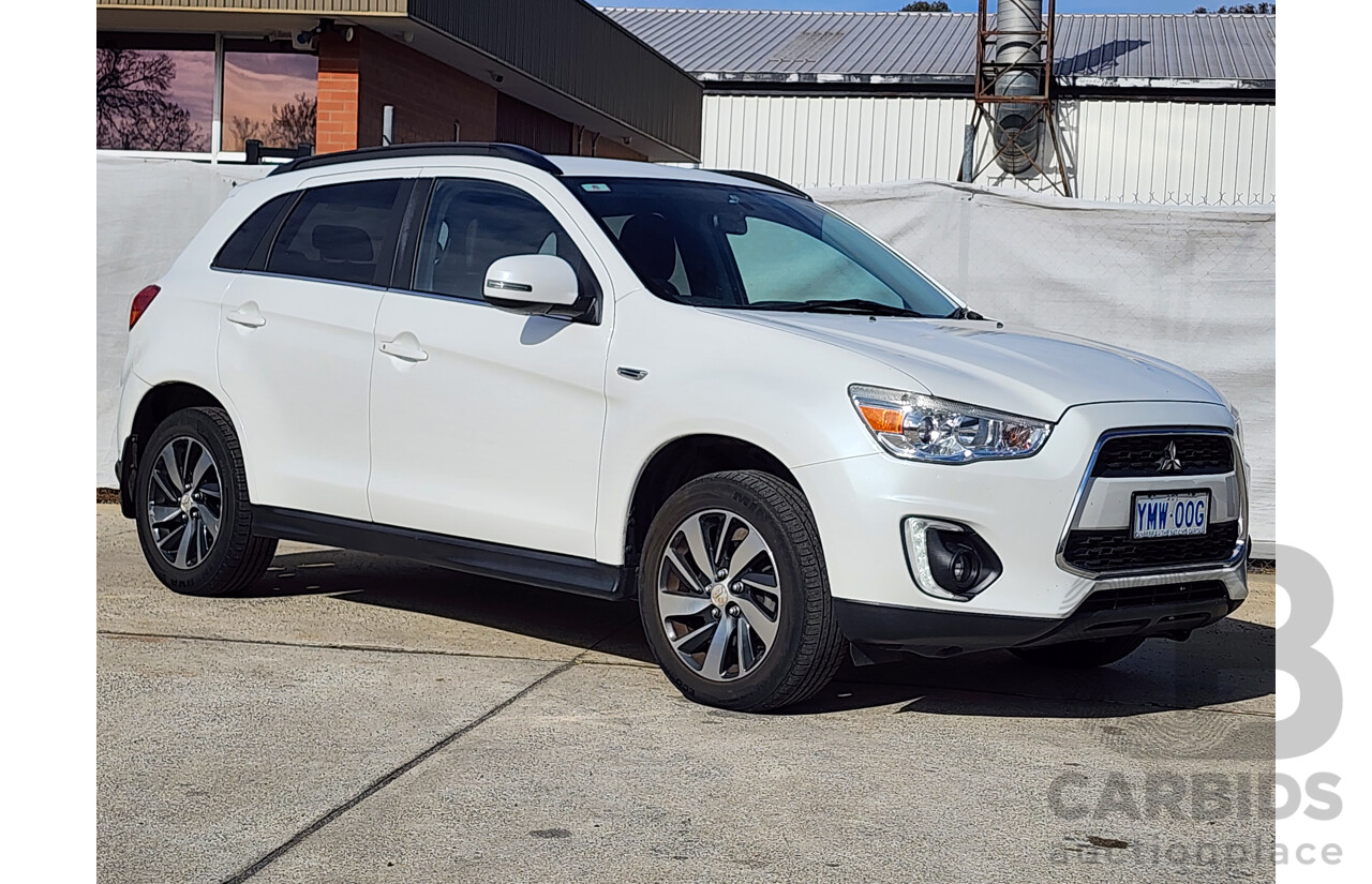4/2015 Mitsubishi ASX LS (2wd) XB MY15 4d Wagon White 2.0L