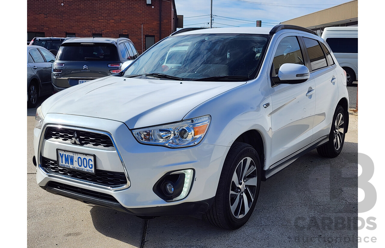 4/2015 Mitsubishi ASX LS (2wd) XB MY15 4d Wagon White 2.0L