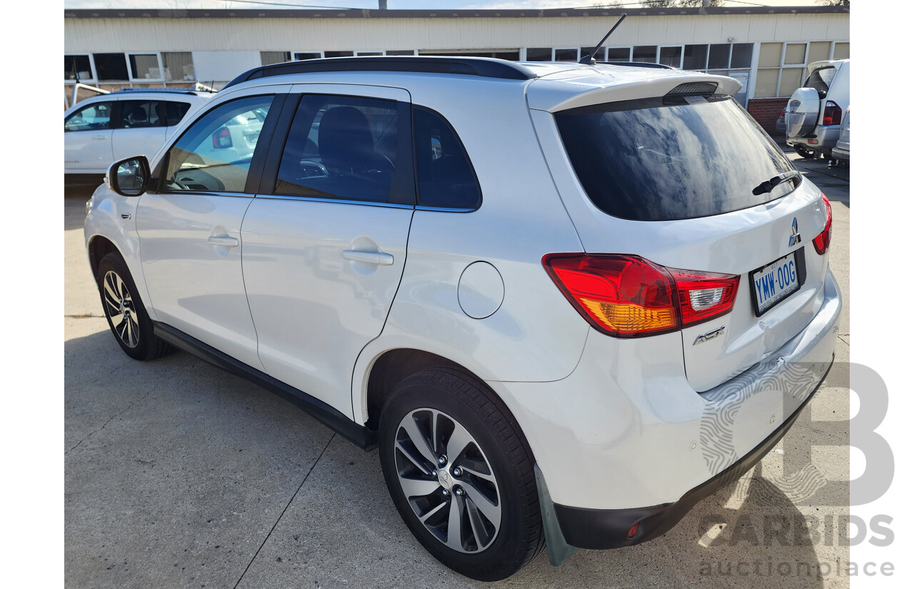 4/2015 Mitsubishi ASX LS (2wd) XB MY15 4d Wagon White 2.0L