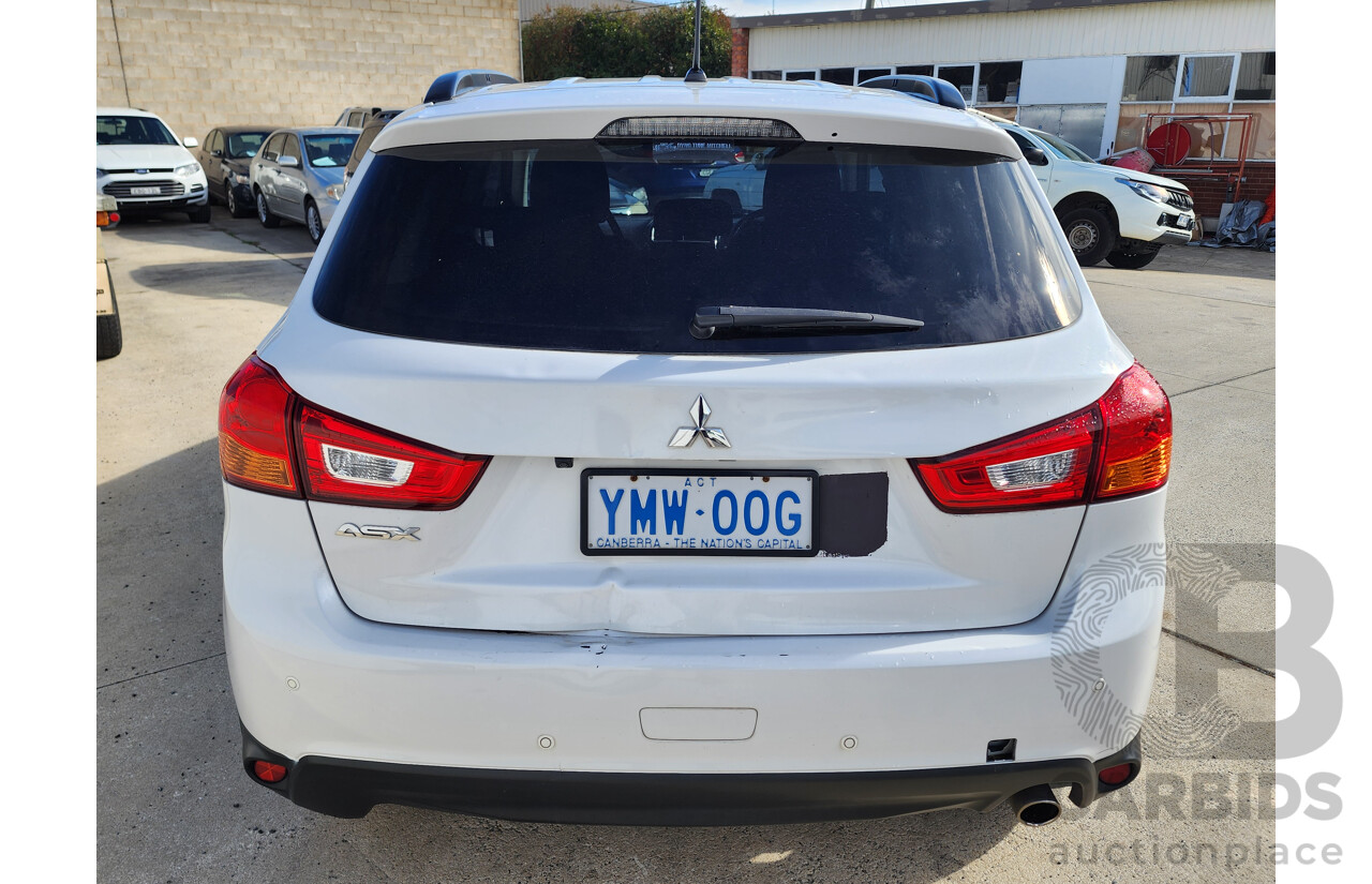 4/2015 Mitsubishi ASX LS (2wd) XB MY15 4d Wagon White 2.0L