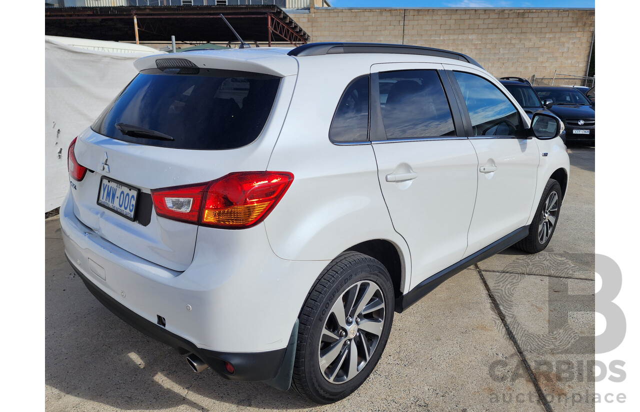 4/2015 Mitsubishi ASX LS (2wd) XB MY15 4d Wagon White 2.0L