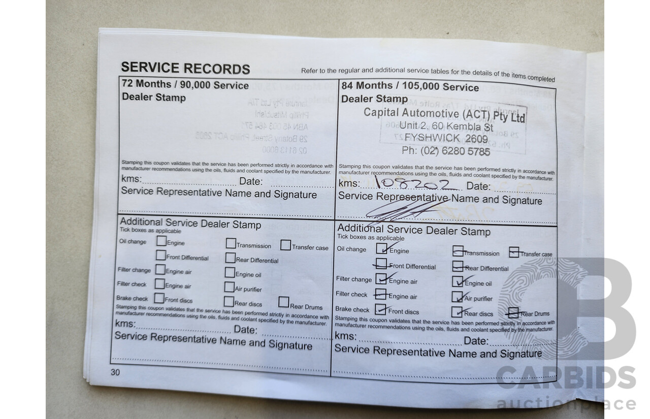 4/2015 Mitsubishi ASX LS (2wd) XB MY15 4d Wagon White 2.0L