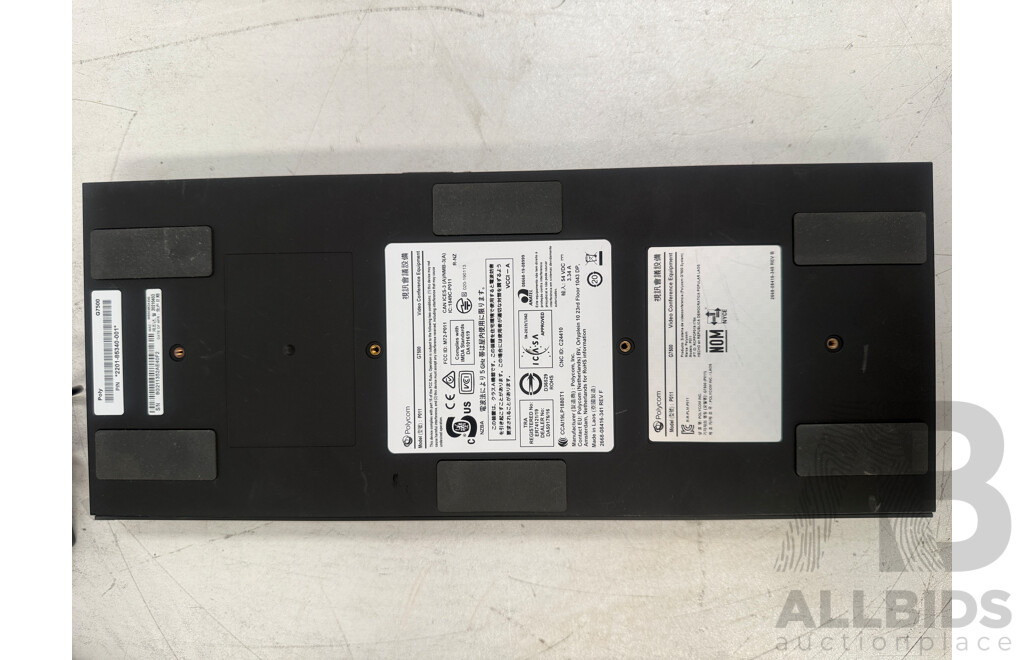 7x Poly TC8 Touch Panels + Just Mini 5000 Light Board + Assorted Power Cables + 1x Stand