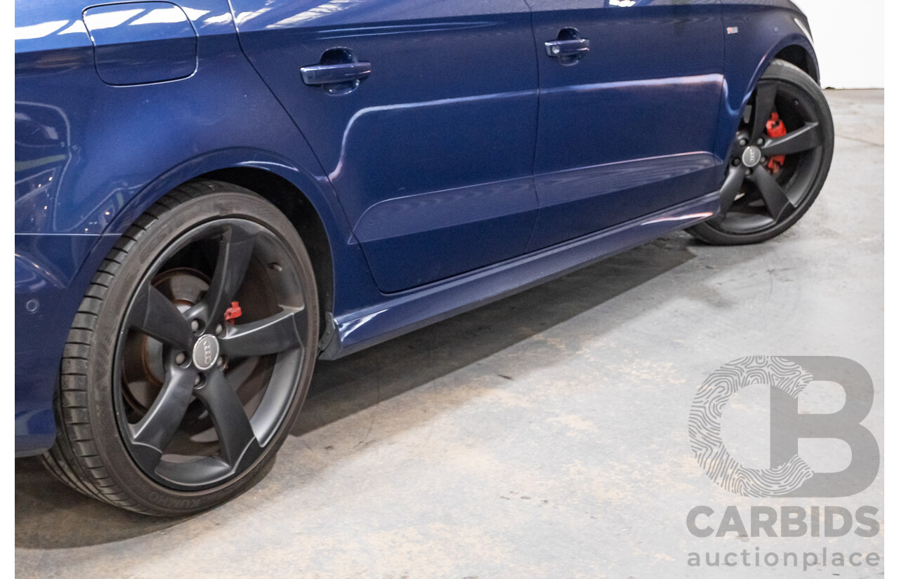 09/2015 Audi A3 1.8 TFSI Ambition Quattro S-Line Pack (AWD) 8V MY16 4D Sedan Scuba Blue Metallic Turbo 1.8L