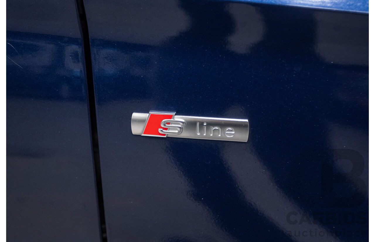 09/2015 Audi A3 1.8 TFSI Ambition Quattro S-Line Pack (AWD) 8V MY16 4D Sedan Scuba Blue Metallic Turbo 1.8L