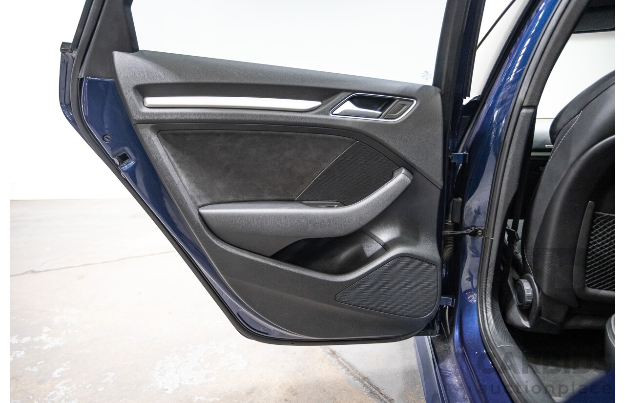 09/2015 Audi A3 1.8 TFSI Ambition Quattro S-Line Pack (AWD) 8V MY16 4D Sedan Scuba Blue Metallic Turbo 1.8L