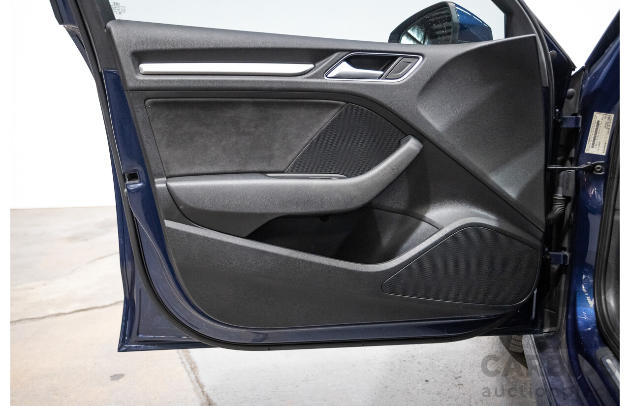 09/2015 Audi A3 1.8 TFSI Ambition Quattro S-Line Pack (AWD) 8V MY16 4D Sedan Scuba Blue Metallic Turbo 1.8L