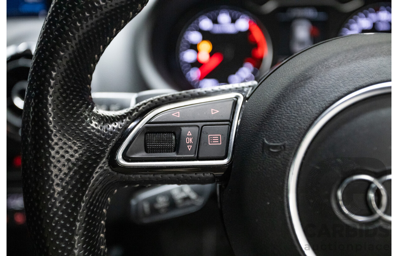 09/2015 Audi A3 1.8 TFSI Ambition Quattro S-Line Pack (AWD) 8V MY16 4D Sedan Scuba Blue Metallic Turbo 1.8L