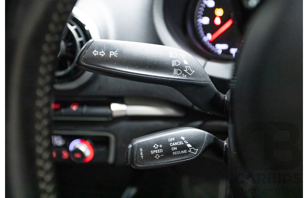 09/2015 Audi A3 1.8 TFSI Ambition Quattro S-Line Pack (AWD) 8V MY16 4D Sedan Scuba Blue Metallic Turbo 1.8L