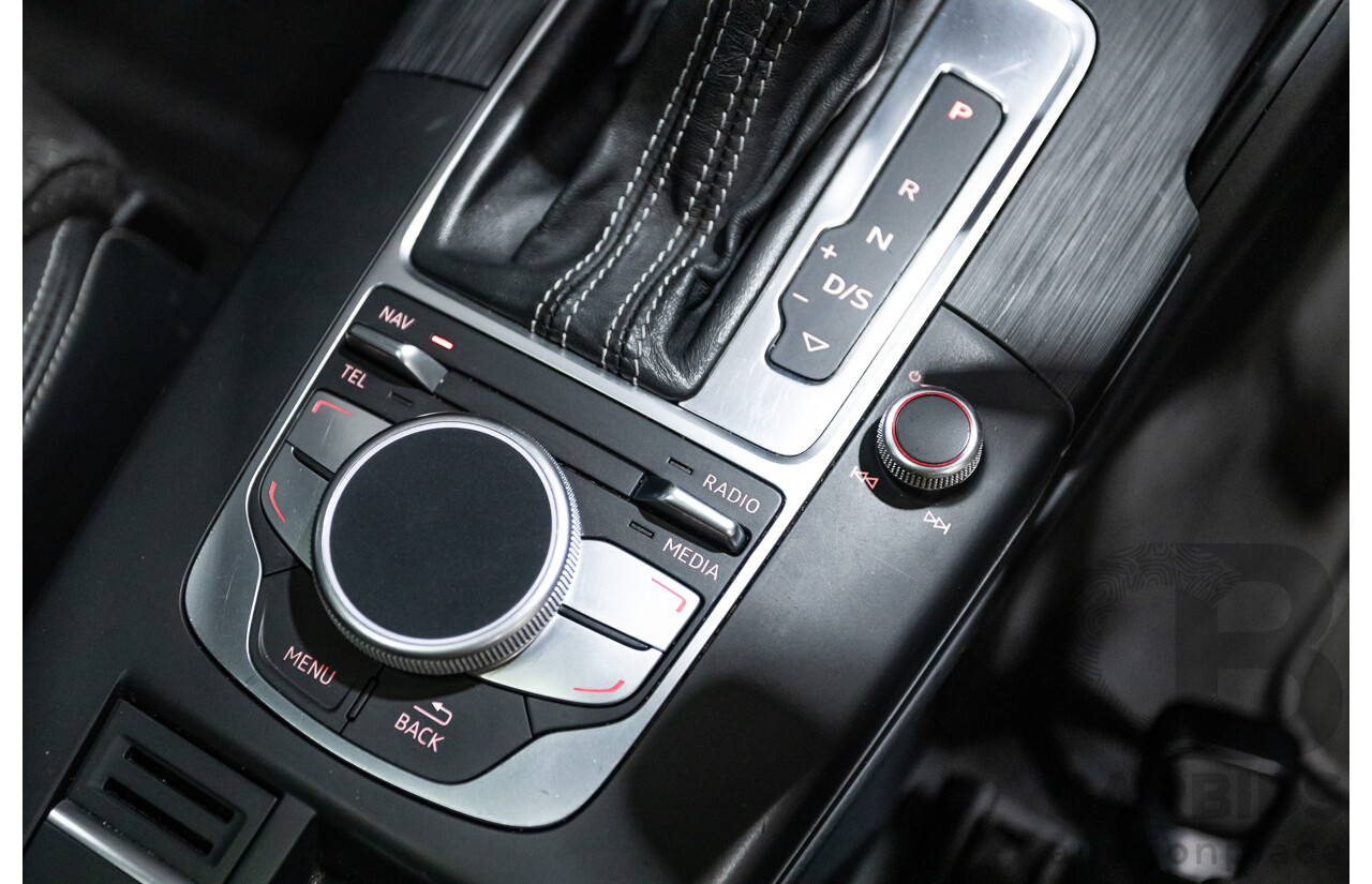 09/2015 Audi A3 1.8 TFSI Ambition Quattro S-Line Pack (AWD) 8V MY16 4D Sedan Scuba Blue Metallic Turbo 1.8L