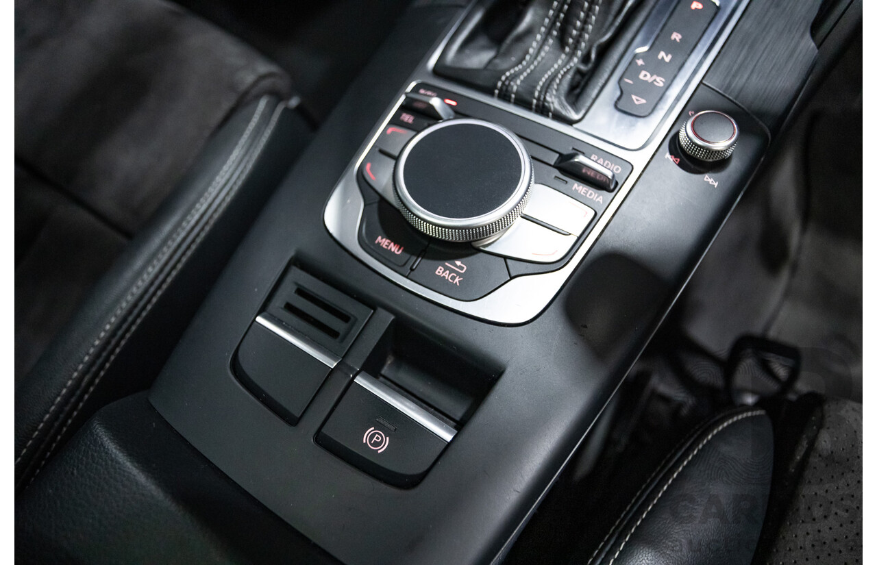 09/2015 Audi A3 1.8 TFSI Ambition Quattro S-Line Pack (AWD) 8V MY16 4D Sedan Scuba Blue Metallic Turbo 1.8L