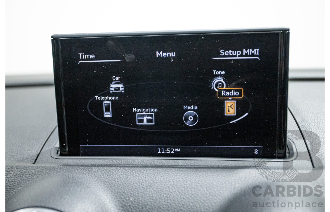 09/2015 Audi A3 1.8 TFSI Ambition Quattro S-Line Pack (AWD) 8V MY16 4D Sedan Scuba Blue Metallic Turbo 1.8L