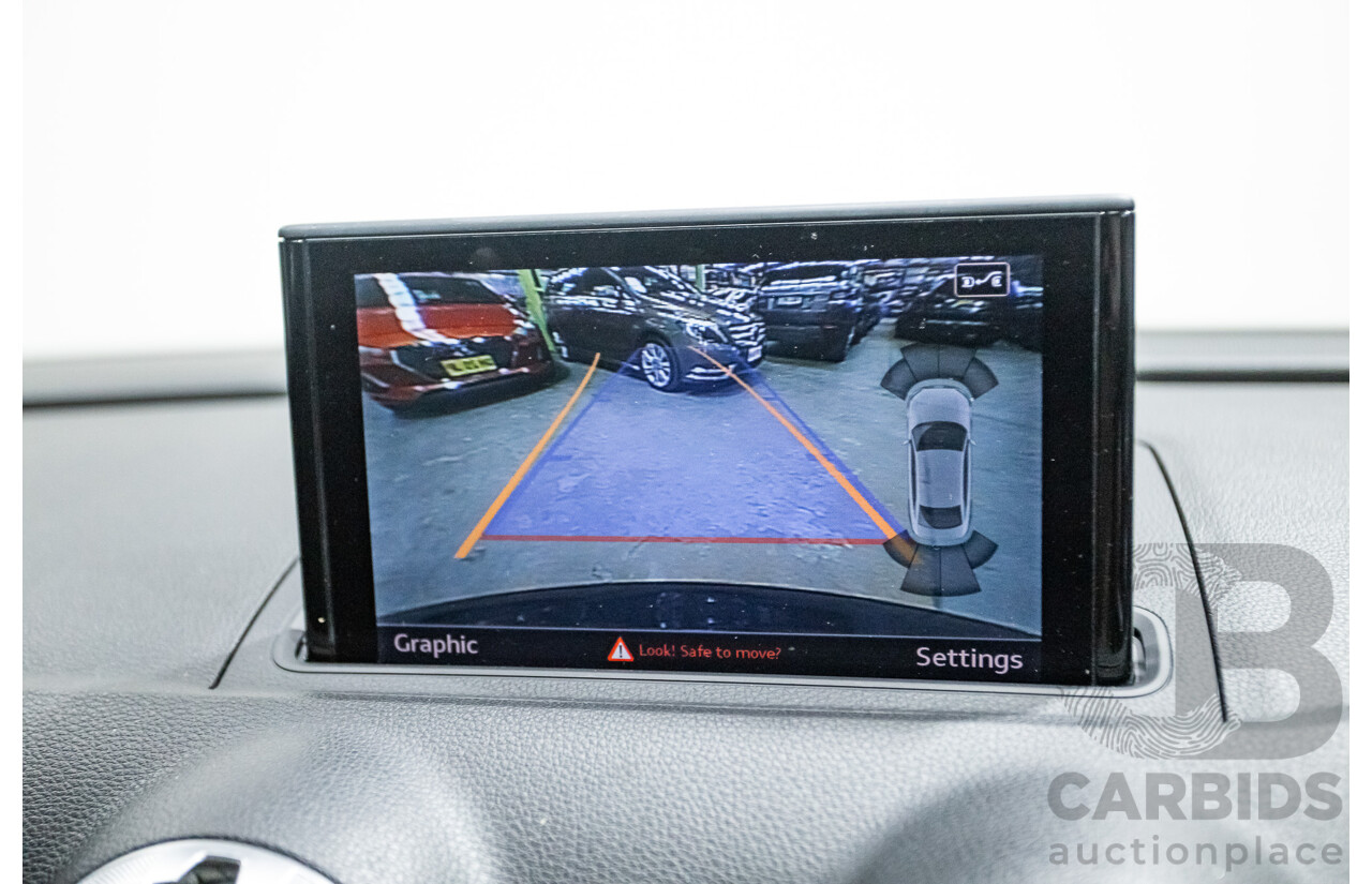 09/2015 Audi A3 1.8 TFSI Ambition Quattro S-Line Pack (AWD) 8V MY16 4D Sedan Scuba Blue Metallic Turbo 1.8L