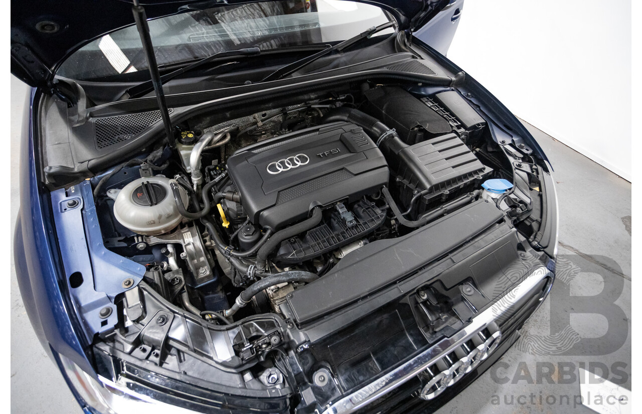 09/2015 Audi A3 1.8 TFSI Ambition Quattro S-Line Pack (AWD) 8V MY16 4D Sedan Scuba Blue Metallic Turbo 1.8L