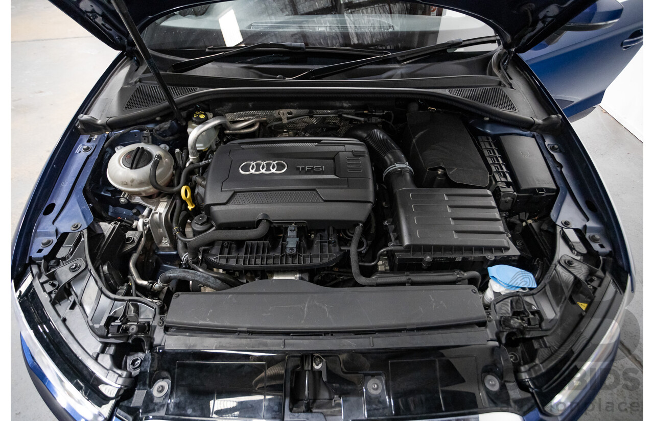 09/2015 Audi A3 1.8 TFSI Ambition Quattro S-Line Pack (AWD) 8V MY16 4D Sedan Scuba Blue Metallic Turbo 1.8L