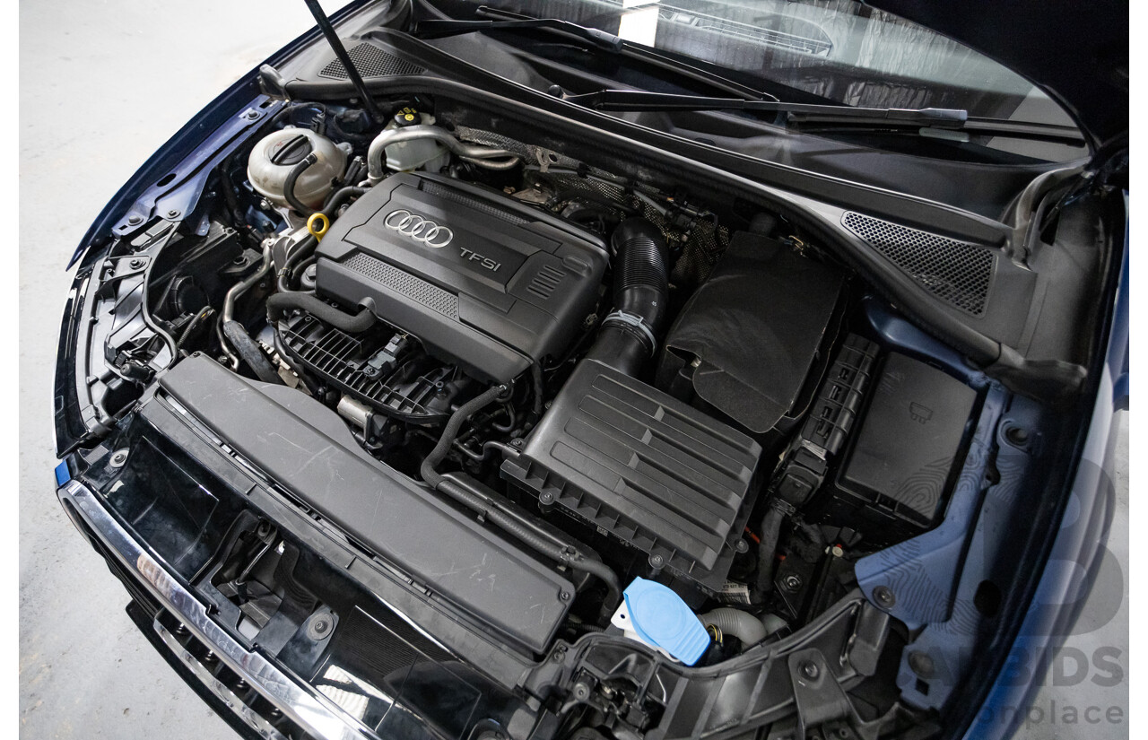 09/2015 Audi A3 1.8 TFSI Ambition Quattro S-Line Pack (AWD) 8V MY16 4D Sedan Scuba Blue Metallic Turbo 1.8L