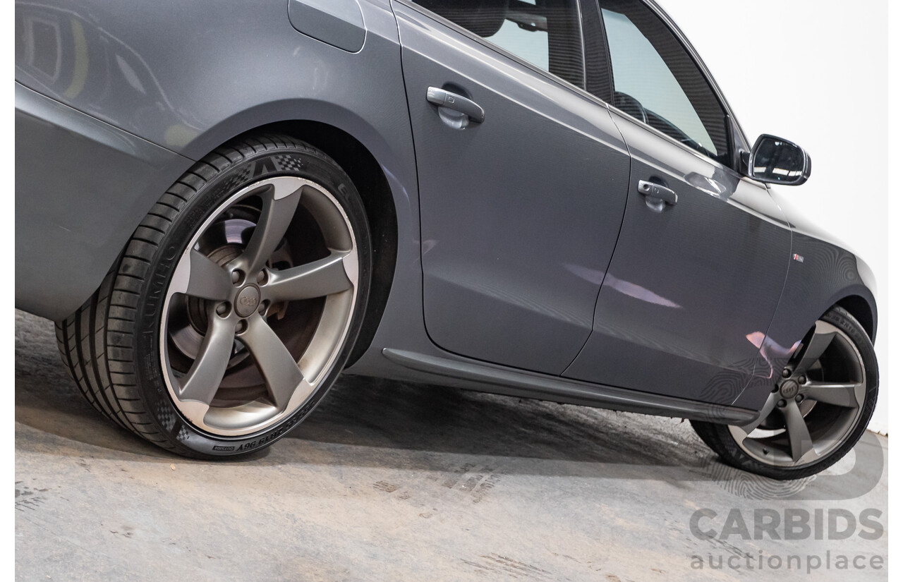 12/2013 Audi A5 Sportback 2.0 TFSI Quattro 8T S-Line Pack (AWD) MY14 5d Hatchback Grey Turbo 2.0L