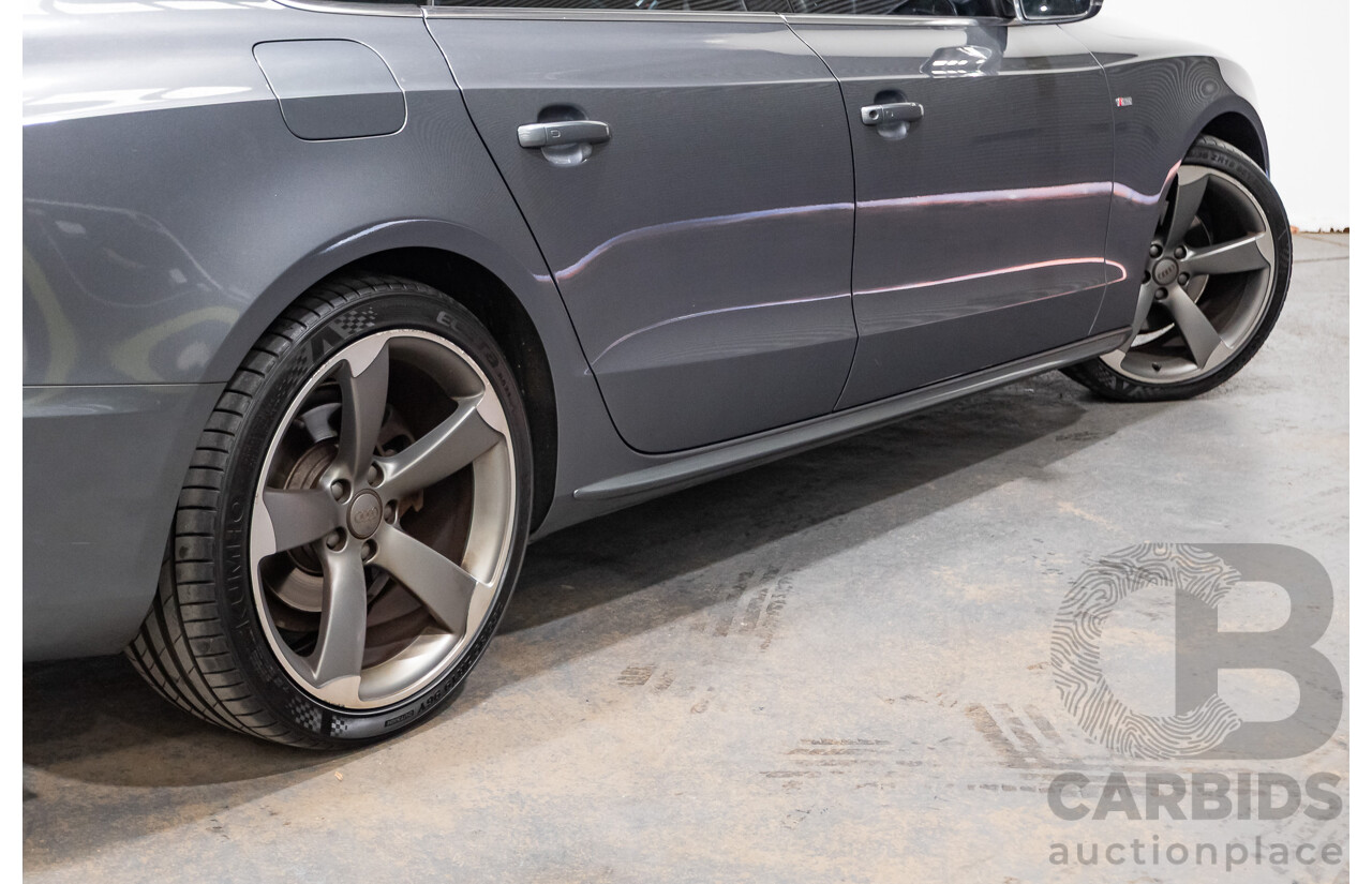 12/2013 Audi A5 Sportback 2.0 TFSI Quattro 8T S-Line Pack (AWD) MY14 5d Hatchback Grey Turbo 2.0L