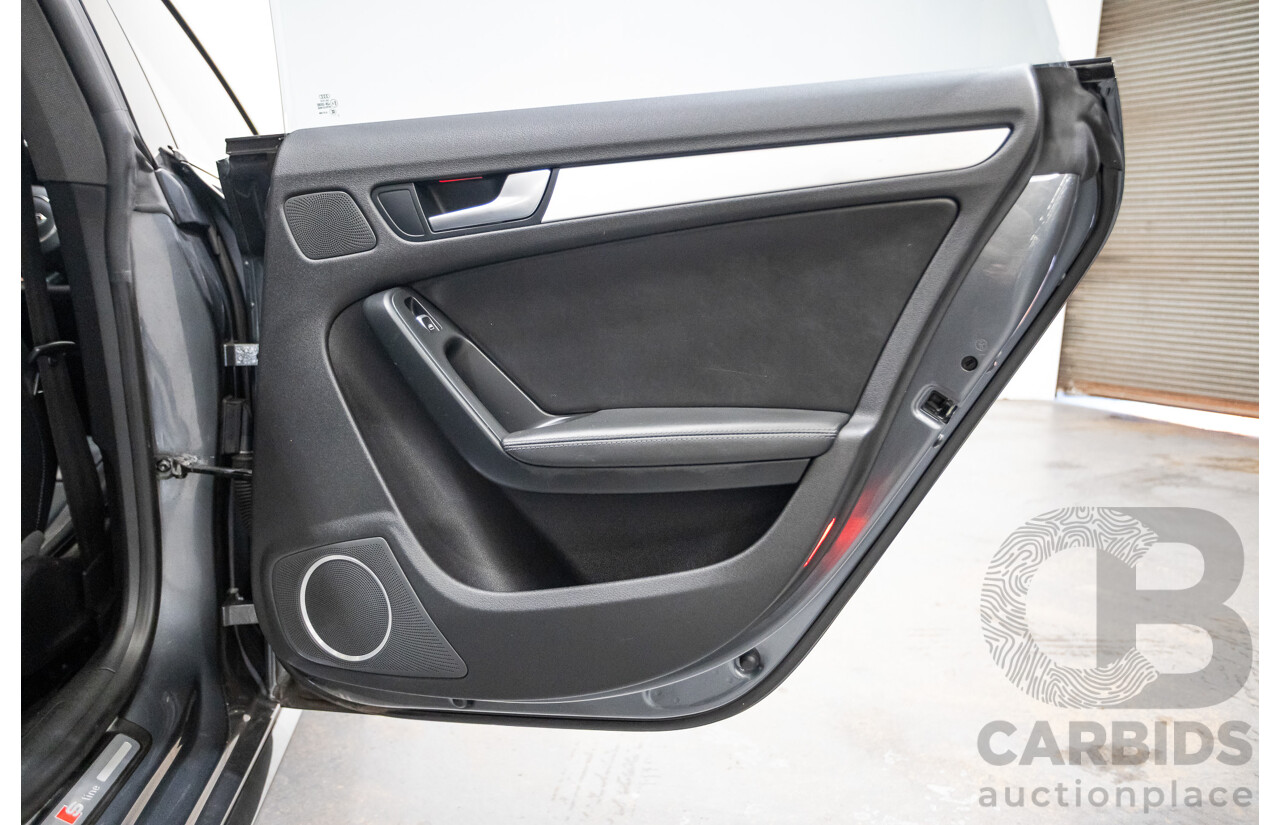 12/2013 Audi A5 Sportback 2.0 TFSI Quattro 8T S-Line Pack (AWD) MY14 5d Hatchback Grey Turbo 2.0L