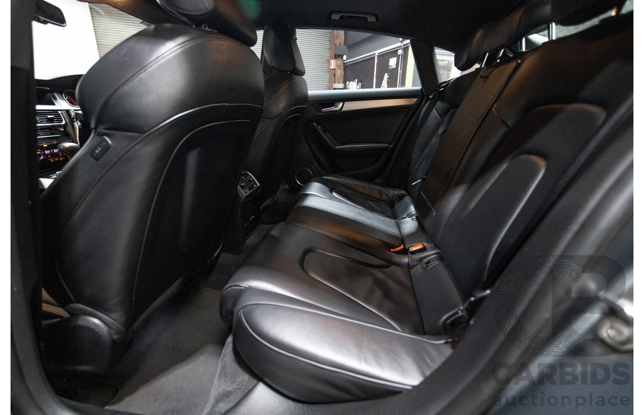 12/2013 Audi A5 Sportback 2.0 TFSI Quattro 8T S-Line Pack (AWD) MY14 5d Hatchback Grey Turbo 2.0L